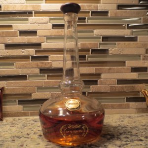 My bottle of Willet. As you can tell, I'm not nuts about it. 